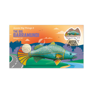 2025 Aussie Big Things 2 Postal Numismatic Cover (PNC) &ndash; The Big Barramundi product photo