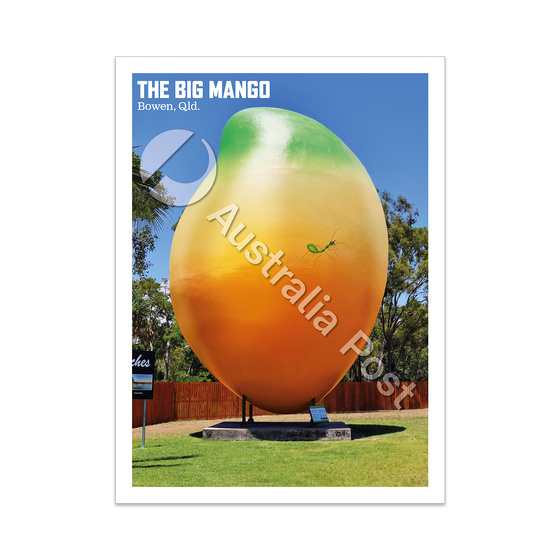 2025 Aussie Big Things 2 Postcard &ndash; The Big Mango product photo Internal 1 DETAILS