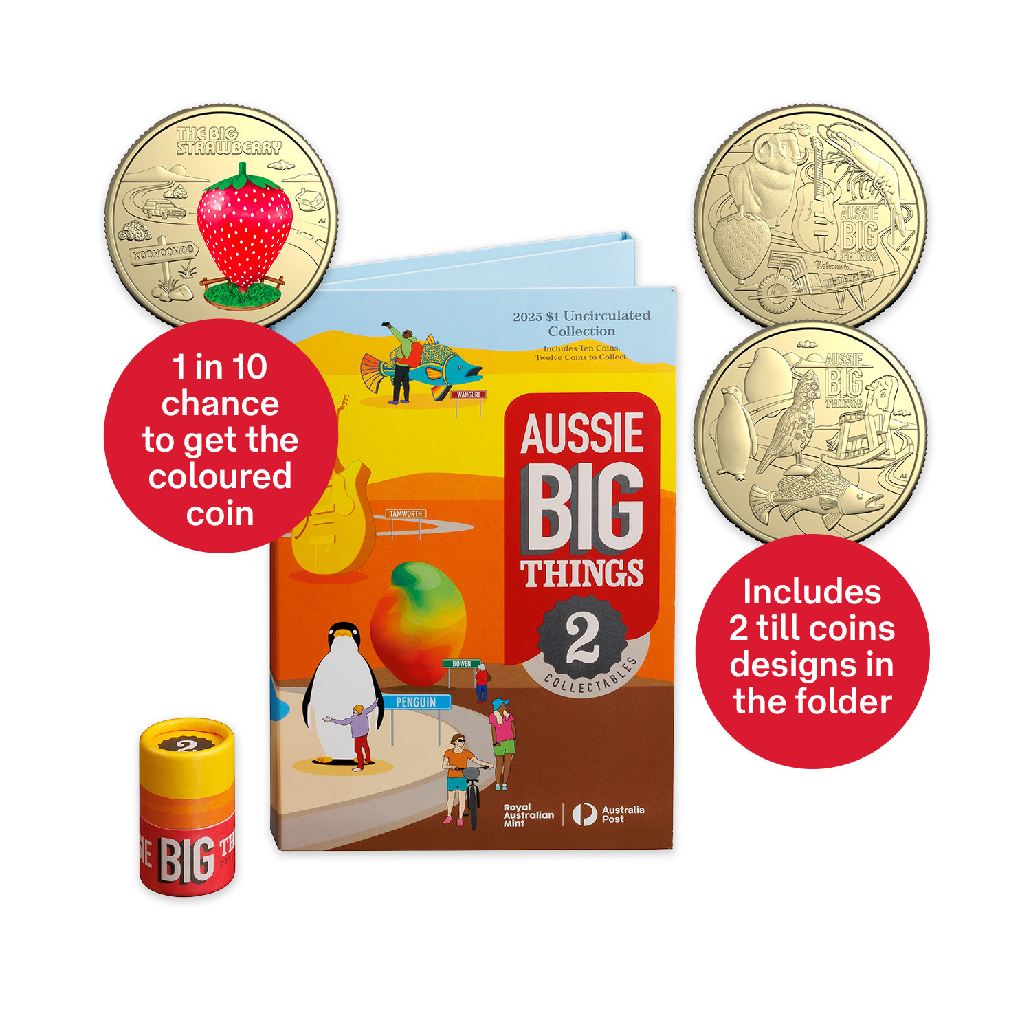 2025 Aussie Big Things 2 – 12-coin Folder and Tube Set - Aussie Big ...