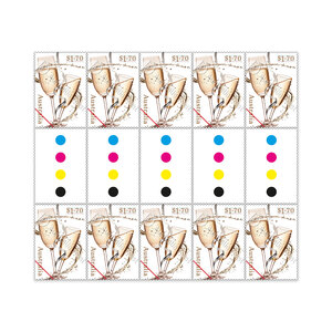 Cherished Celebrations Gutter Strip 10 x $1.70 &ndash; Champagne Flutes product photo