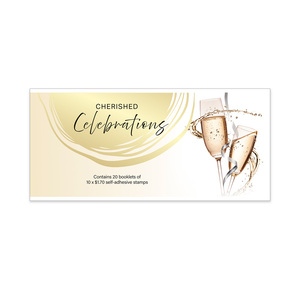 Cherished Celebrations Chequebook of 200 x $1.70 &ndash; Champagne Flutes product photo
