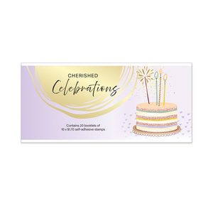 Cherished Celebrations Chequebook of 200 x $1.70 &ndash; Cake product photo