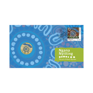 Ngana Nyitting &ndash; The Art of Kevin Bynder Blue River Postal Numismatic Cover (PNC) product photo