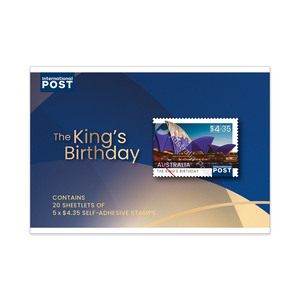 The King's Birthday Chequebook of 100 x $4.35 Stamps product photo