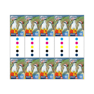 2025 Christmas-Secular Gutter Strip 10 x $3 International - Penguin product photo