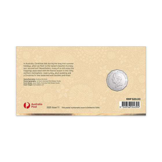 2025 Christmas-Secular Christmas Festive Floral Postal Numismatic Cover (RAM) product photo Internal 4 DETAILS