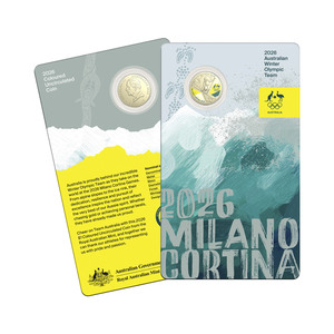 2026 $1 AlBr Coloured Uncirculated Coin &ndash; Winter Olympics product photo