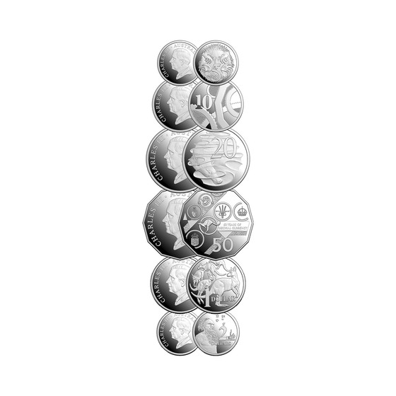 2026 Six-Coin Silver Proof Year Set &ndash; 60th Anniversary of Decimal Currency product photo Internal 2 DETAILS