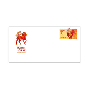Christmas Island 2026 Lunar New Year &ndash; Year of the Horse Prepaid Envelope product photo