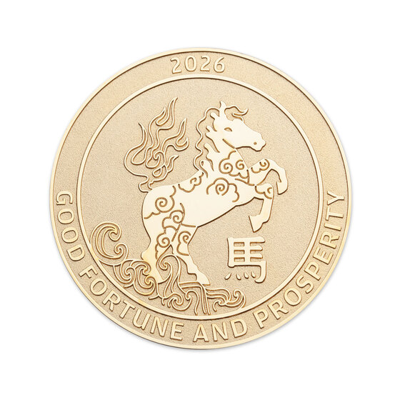 Christmas Island 2026 Lunar New Year &ndash; Year of the Horse Medallion Cover product photo Internal 2 DETAILS