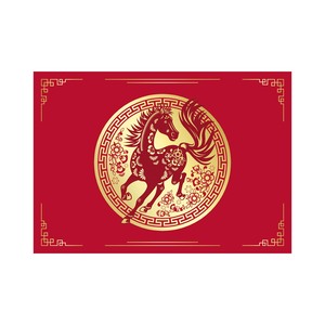 Christmas Island 2026 Lunar New Year &ndash; Year of the Horse 888 Gold Minisheet product photo
