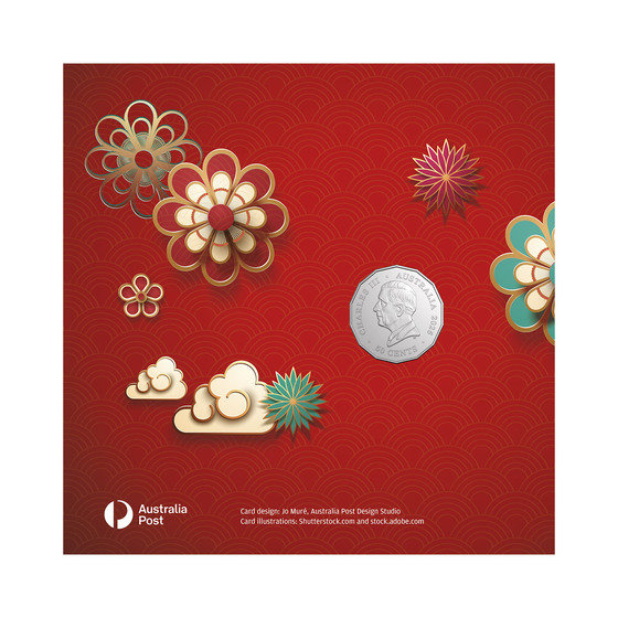 Christmas Island 2026 Lunar New Year &ndash; Year of the Horse 50c Coin and Greeting Card product photo Internal 3 DETAILS