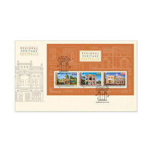 Regional Heritage Australia First Day Cover (Minisheet) product photo