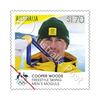 Cooper Woods - Freestyle Skiing Men's Moguls - Milano Cortina 2026 Winter Olympics Gold Medal Stamps product photo Internal 2 THUMBNAIL
