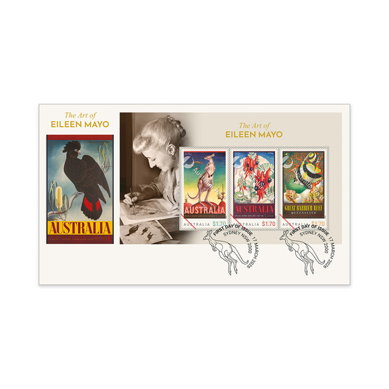 The Art of Eileen Mayo First Day Cover (Minisheet) product photo Internal 1 DETAILS