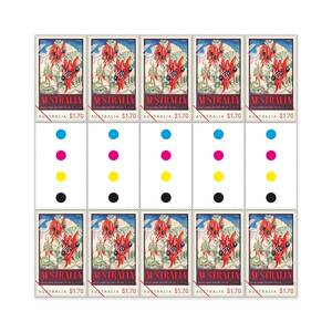 The Art of Eileen Mayo Gutter 10 x $1.70 &mdash; Sturt's Desert Pea product photo