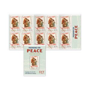 2026 ANZAC Day &ndash; Preparing for Peace Self-Adhesive Booklet of 10 product photo