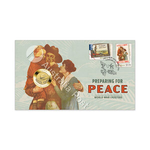 2026 ANZAC Day &ndash; Preparing for Peace Postal Numismatic Cover (PNC) &ndash; Perth Mint product photo