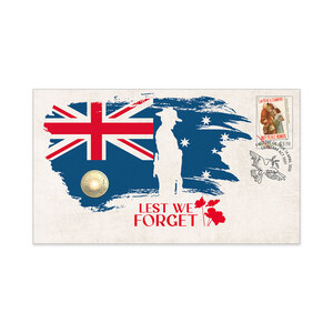 2026 ANZAC Day &ndash; Preparing for Peace Lest We Forget Dawn of Service Postal Numismatic Cover (PNC) product photo