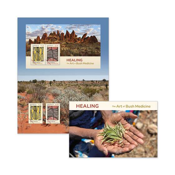 Healing &ndash; The Art of Bush Medicine Stamp Pack product photo Internal 1 DETAILS