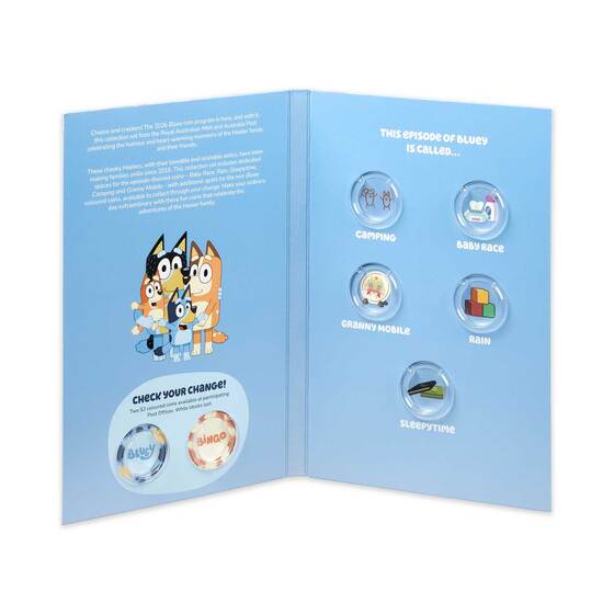 Bluey 2026 Folder and Tube Set - Bluey collectables