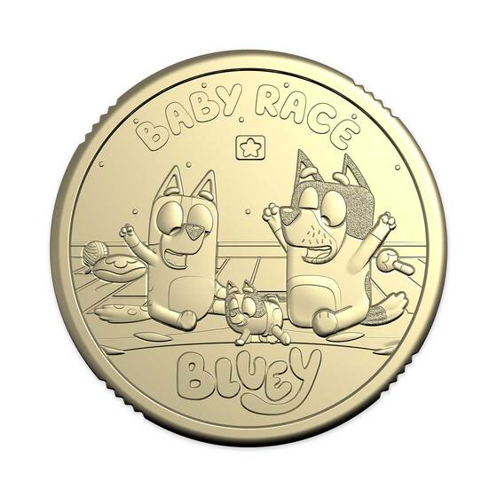 Bluey 2026 $2 Coin in Card with Privy Mark &ndash; Baby Race product photo Internal 2 DETAILS