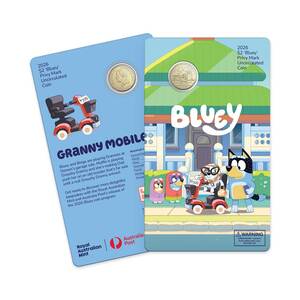 Bluey 2026 $2 Coin in Card with Privy Mark &ndash; Granny Mobile product photo