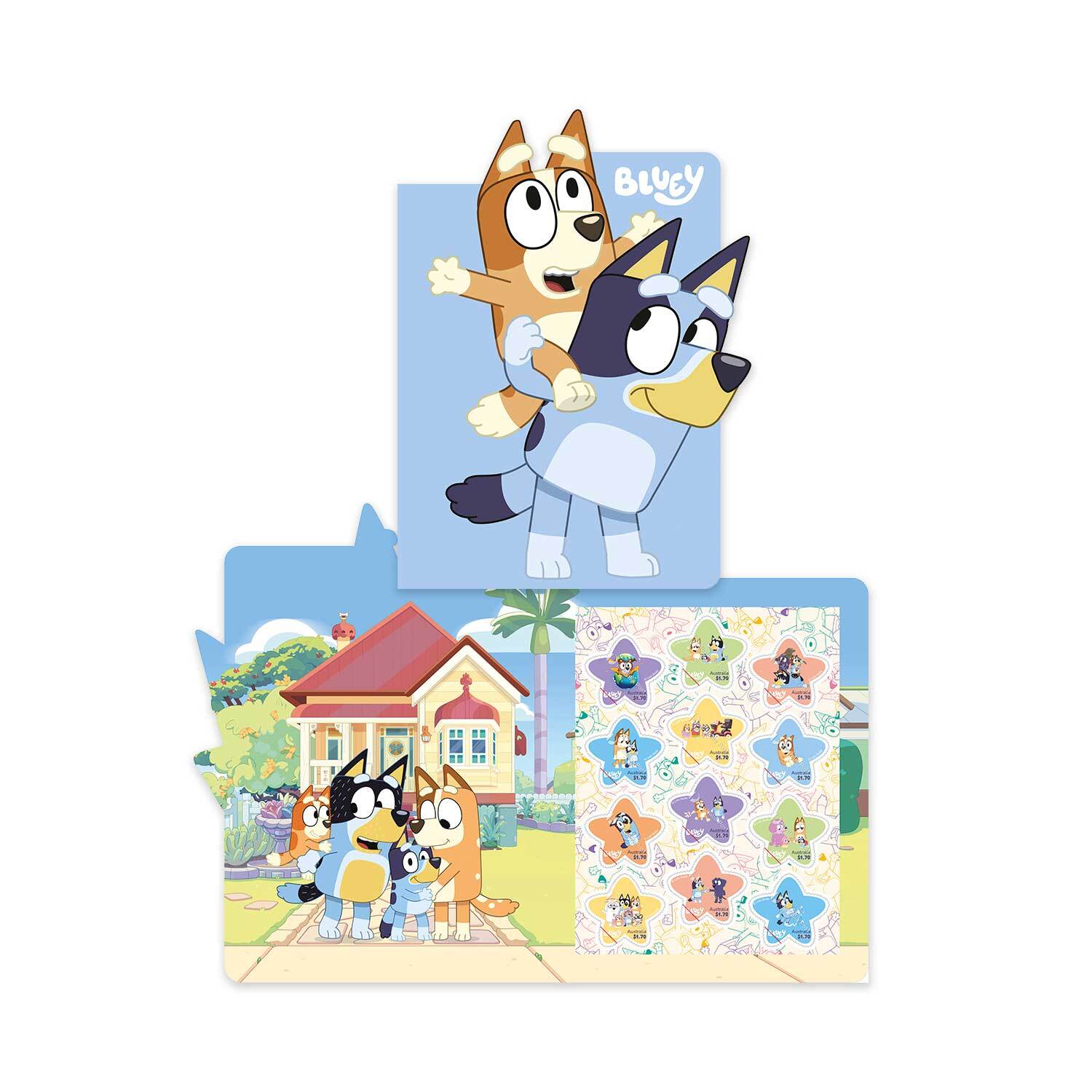 2026年限定 ブルーイ ＆フォルダーセット オーストラリア郵便局公式 Bluey 2026 Stamp Pack - Bluey collectables