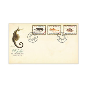 William Buelow Gould Sketchbook of Fishes First Day Cover (Gummed) product photo