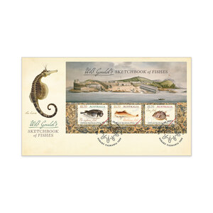 William Buelow Gould Sketchbook of Fishes First Day Cover (Minisheet) product photo