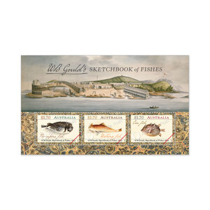 William Buelow Gould Sketchbook of Fishes Minisheet product photo