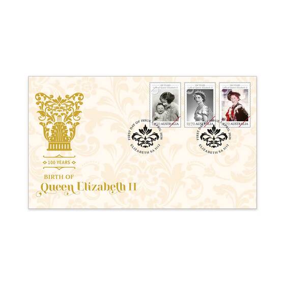 100 Years of Queen Elizabeth's Birth First Day Cover (Gummed) product photo Internal 1 DETAILS