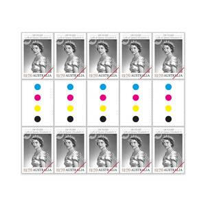 100 Years of Queen Elizabeth's Birth Gutter 10 &times; $1.70 &ndash; Princess, 1951 product photo