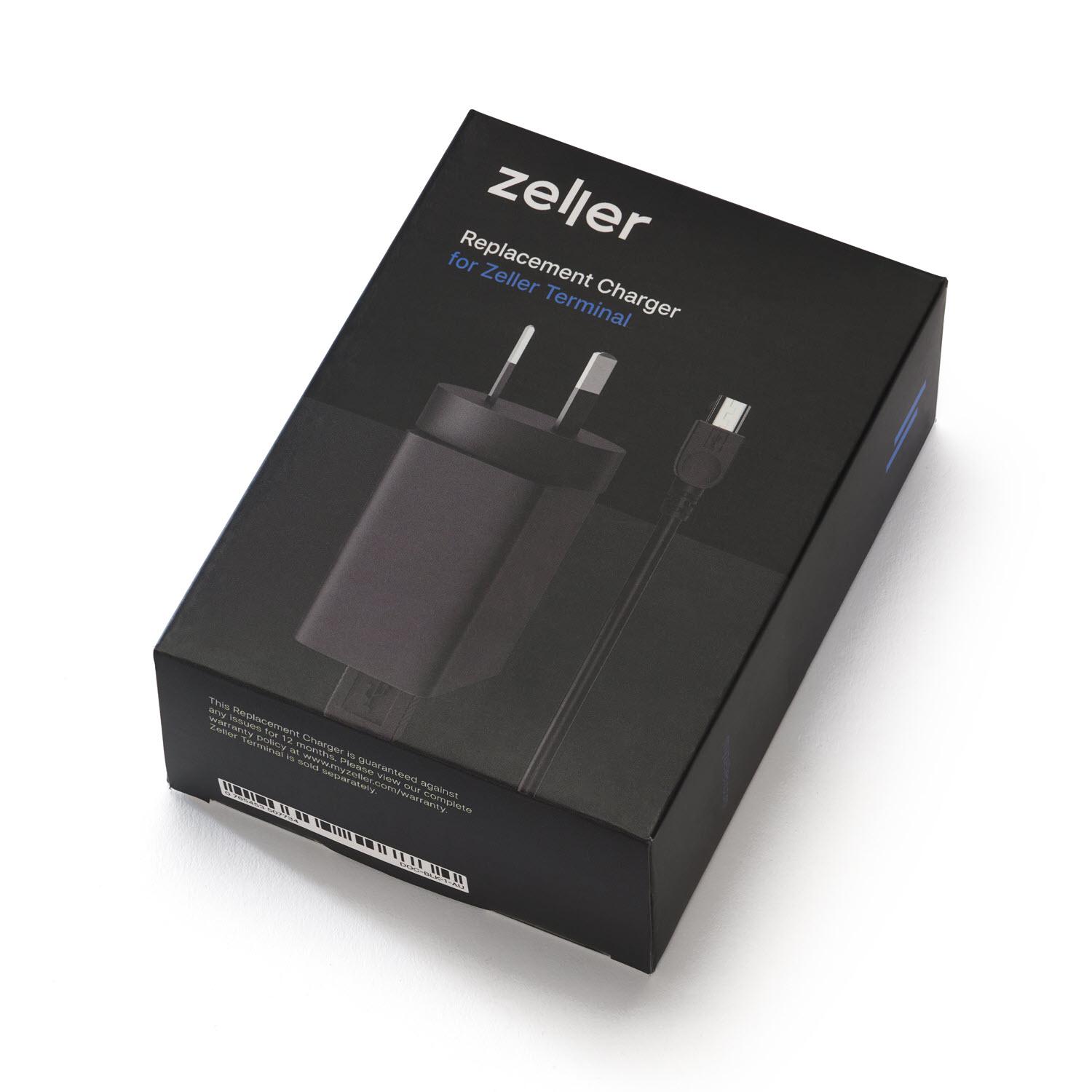 Zeller POS Terminal Replacement Charger Black Office Equipment