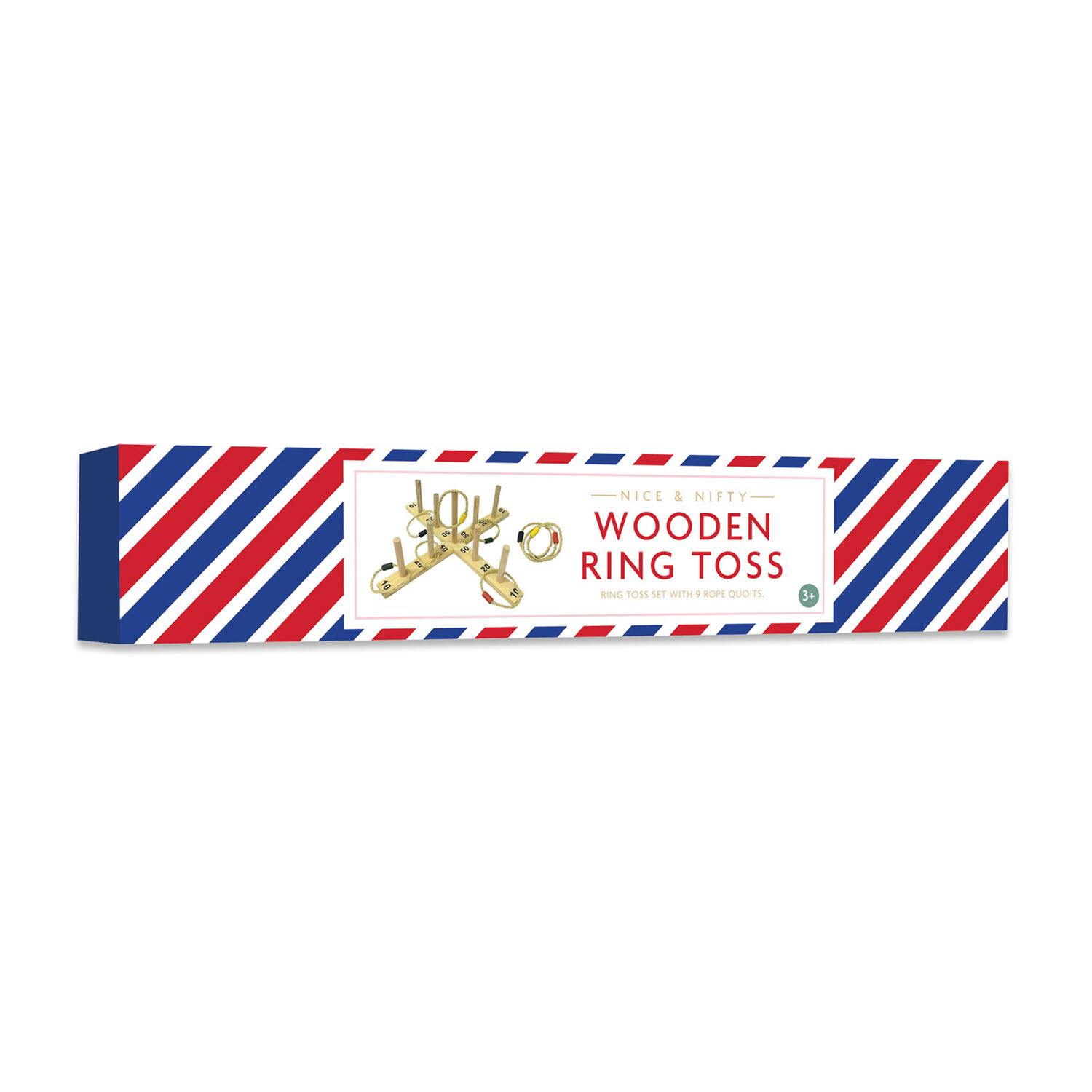Nice & Nifty Wooden Ring Toss Game - Toys