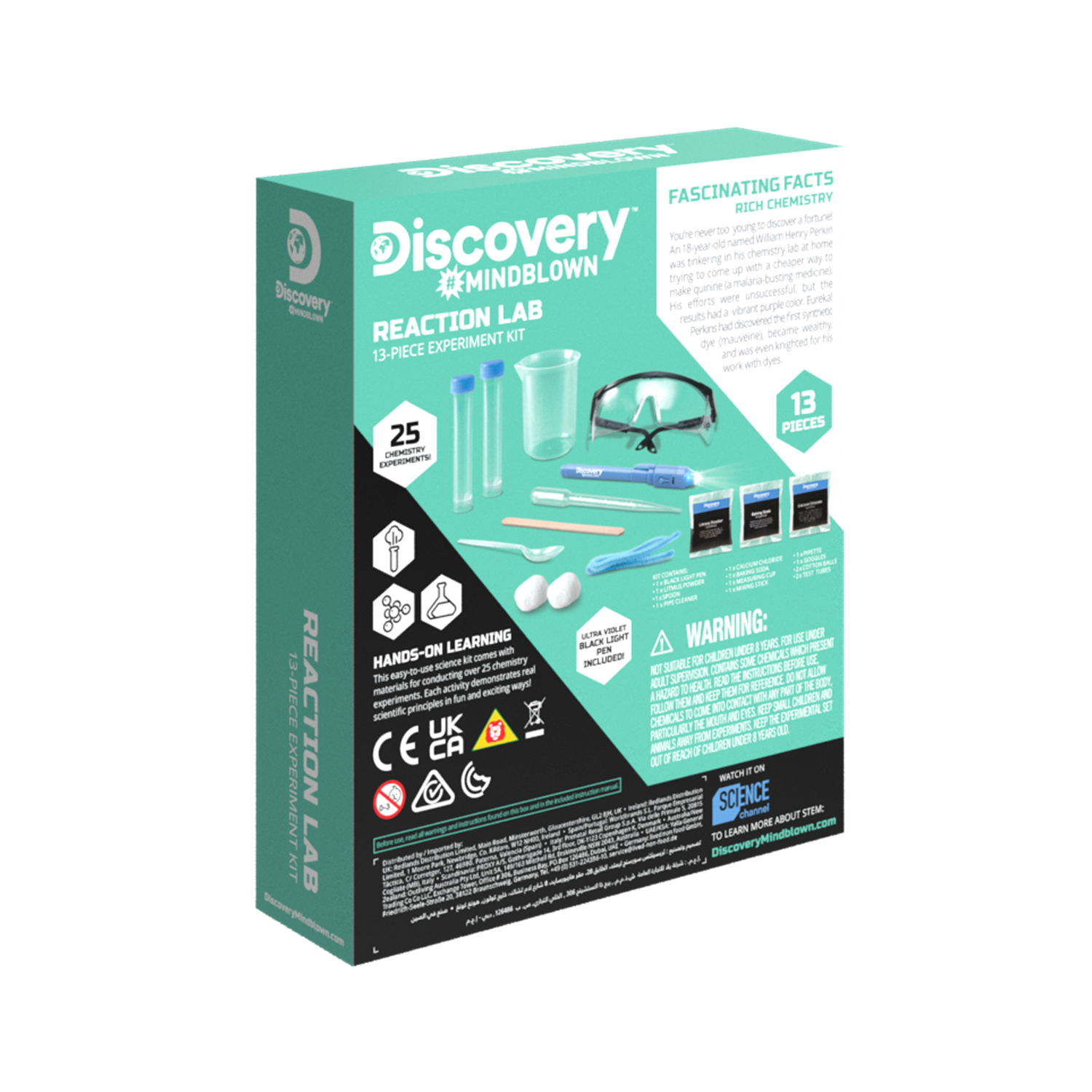 Discovery Mindblown Reaction Lab 13Piece Experiment Kit Toys