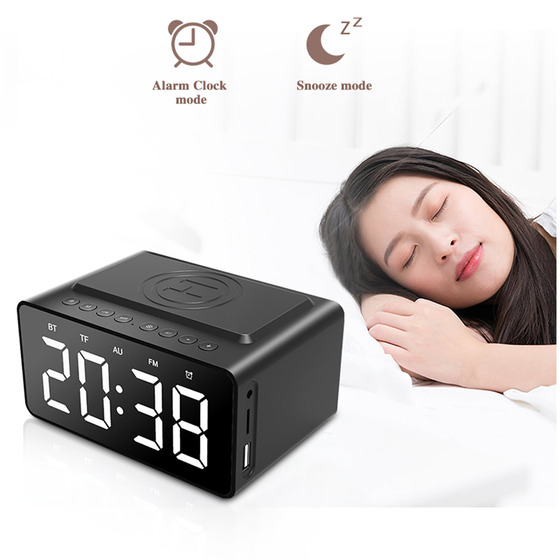 iBright Bluetooth Alarm Clock with Speaker TV and audio visual