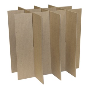 12 Bottle Wine Partition/Inserts (Assembled) Kraft &ndash; 15 Pack product photo
