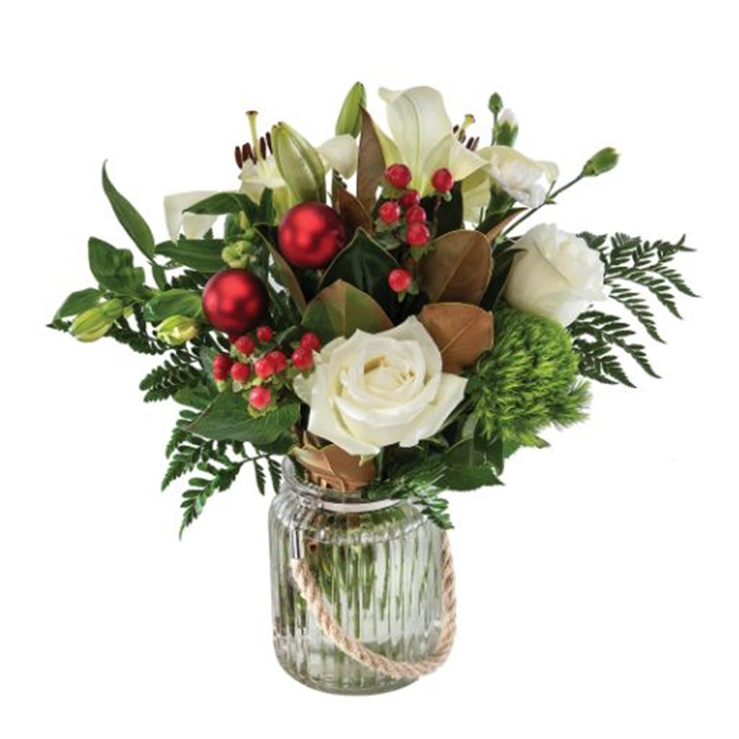 Flower Bouquet A Touch of Christmas New Online Flower Products