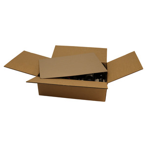 Wine Lay Flat Box 12 Bottle (500 x 158 x 340mm) Kraft &ndash; 10 Pack product photo