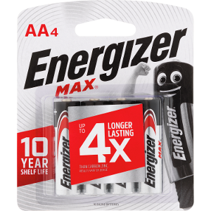 Energizer Max AA Batteries – 4 Pack product photo
