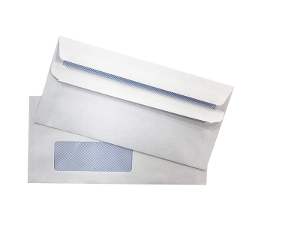 Australia Post DL White Window Face Press and Seal Envelopes &ndash; Box of 500 product photo