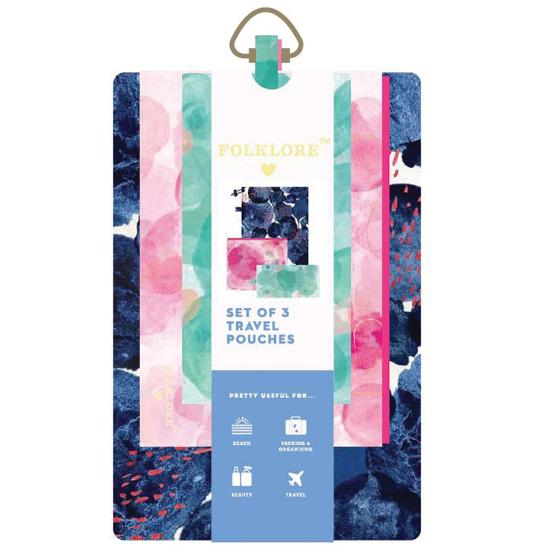 Travel Pouches Set Of 3 Homewares