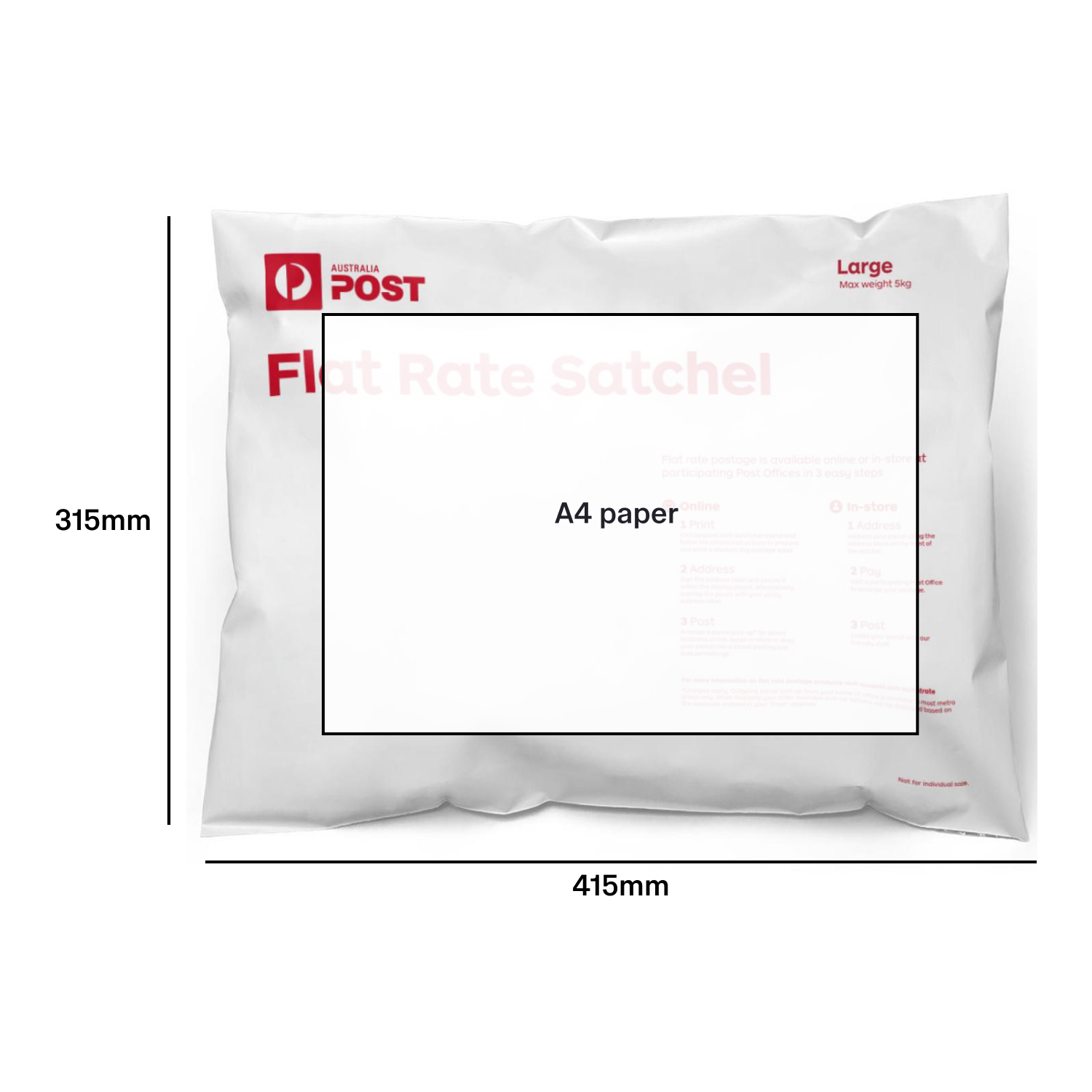 MyPost Satchel Large 10 Pack Flat Rate Satchels