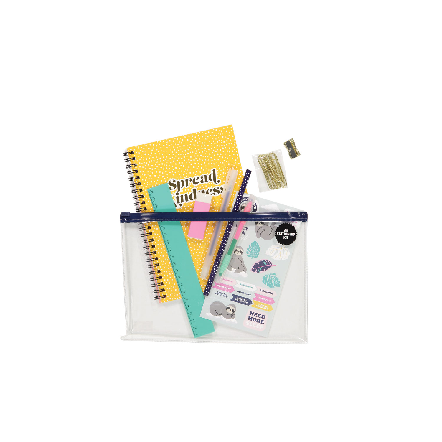 Typo A5 Stationery Kit Spread The Kindness Stationery