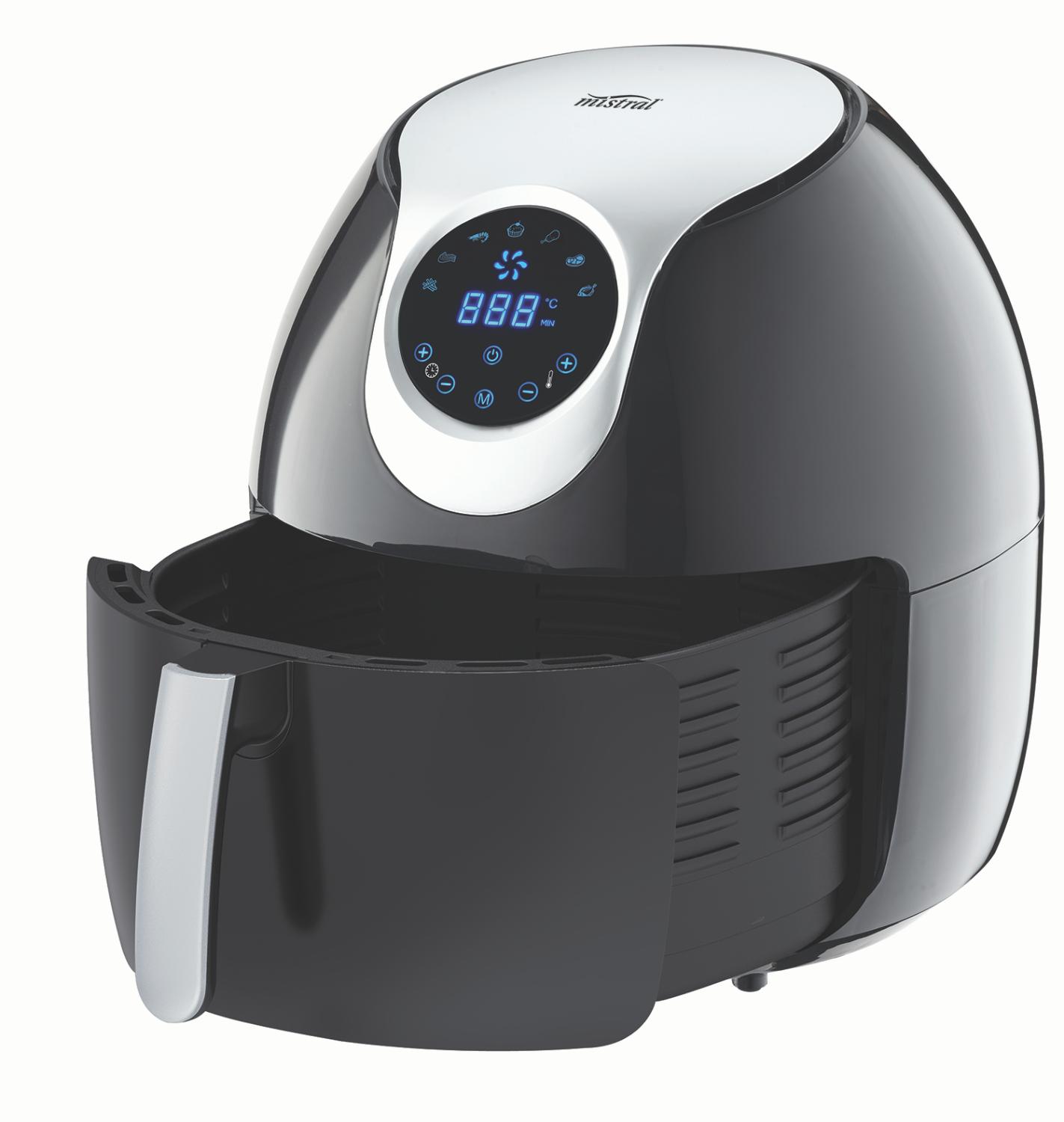 Mistral 10L Digital Healthy Air Fryer Black Kitchen Appliances