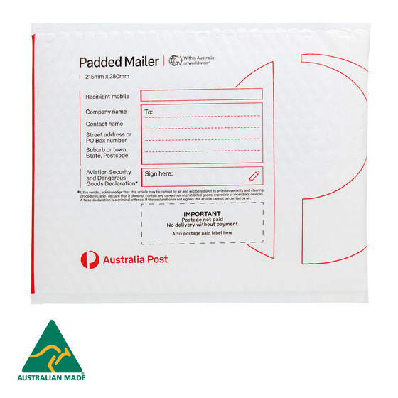 Padded Mailer PM2 (215 x 280mm) &ndash; 100 Pack product photo Internal 1 DETAILS