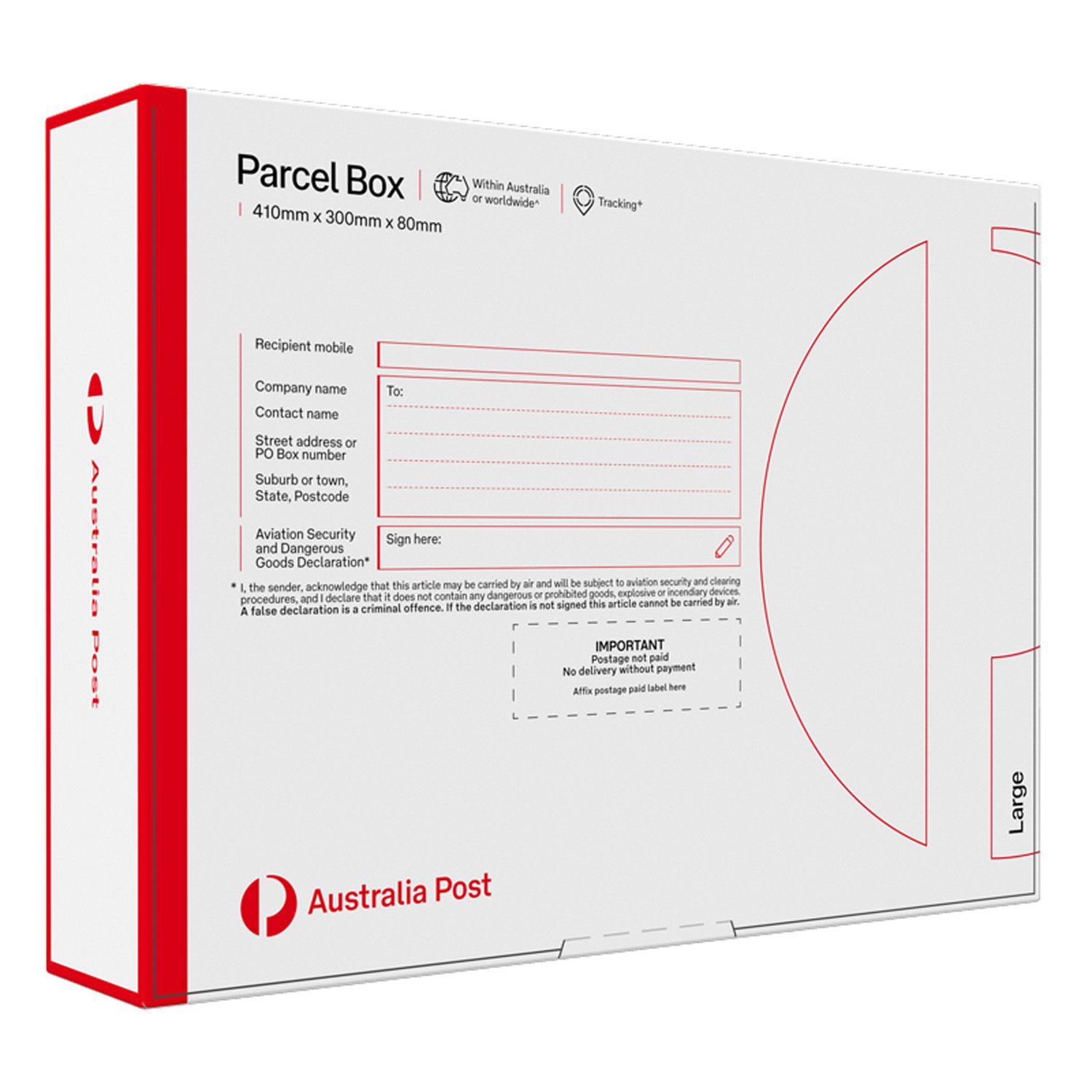 Parcel Box BX24 Large (410 x 300 x 80mm) Single Boxes, Bags and