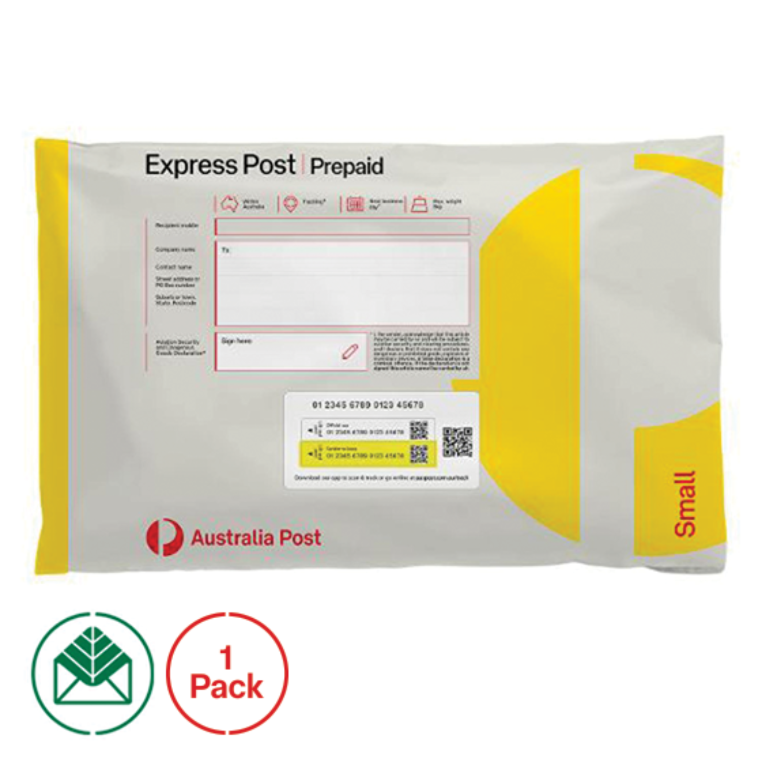 Express Post Options Express Post Prepaid Satchel Small – Single - Express Post