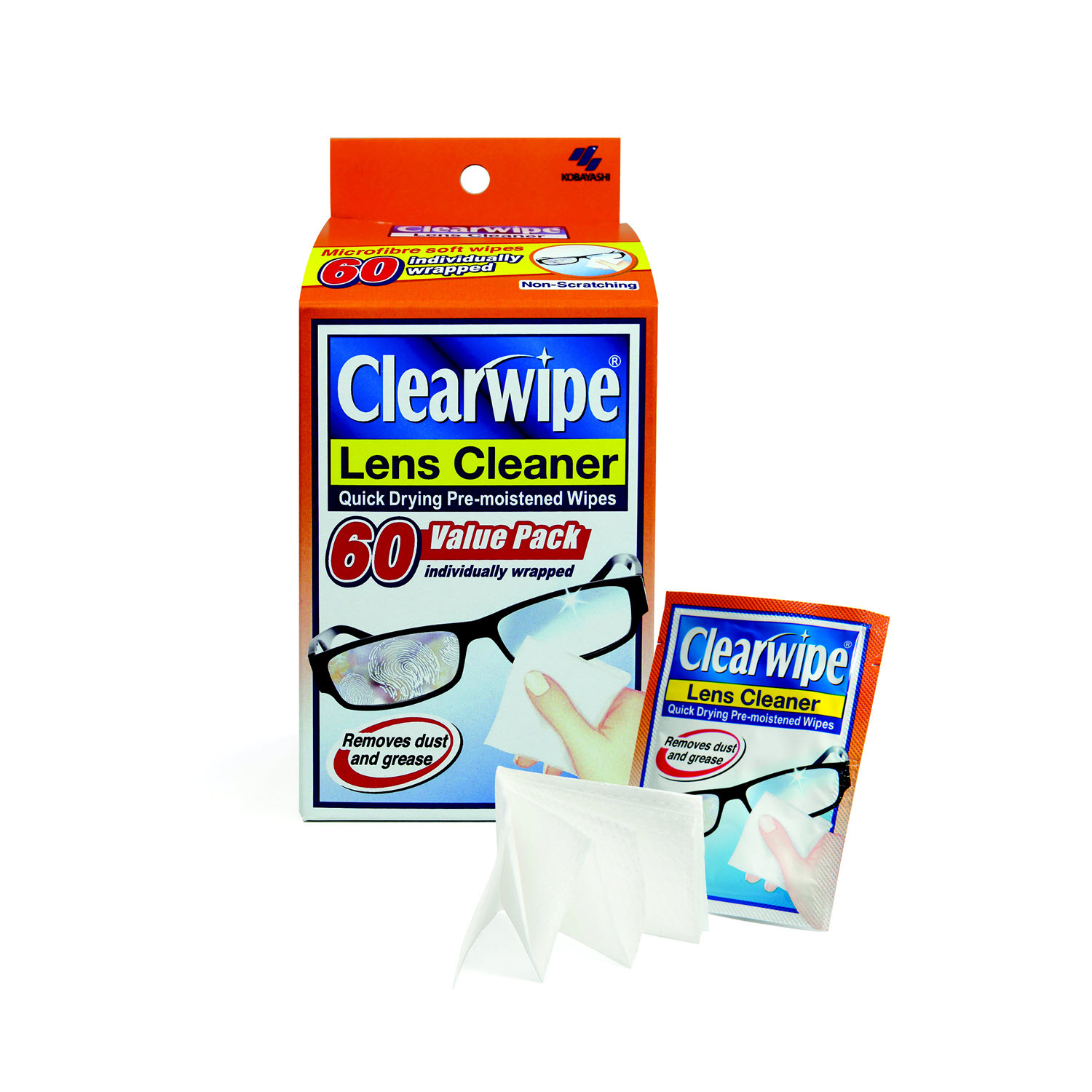 Clearwipe Lens Cleaner Wipes 20 Pack Clean Glasses Pre-moistened